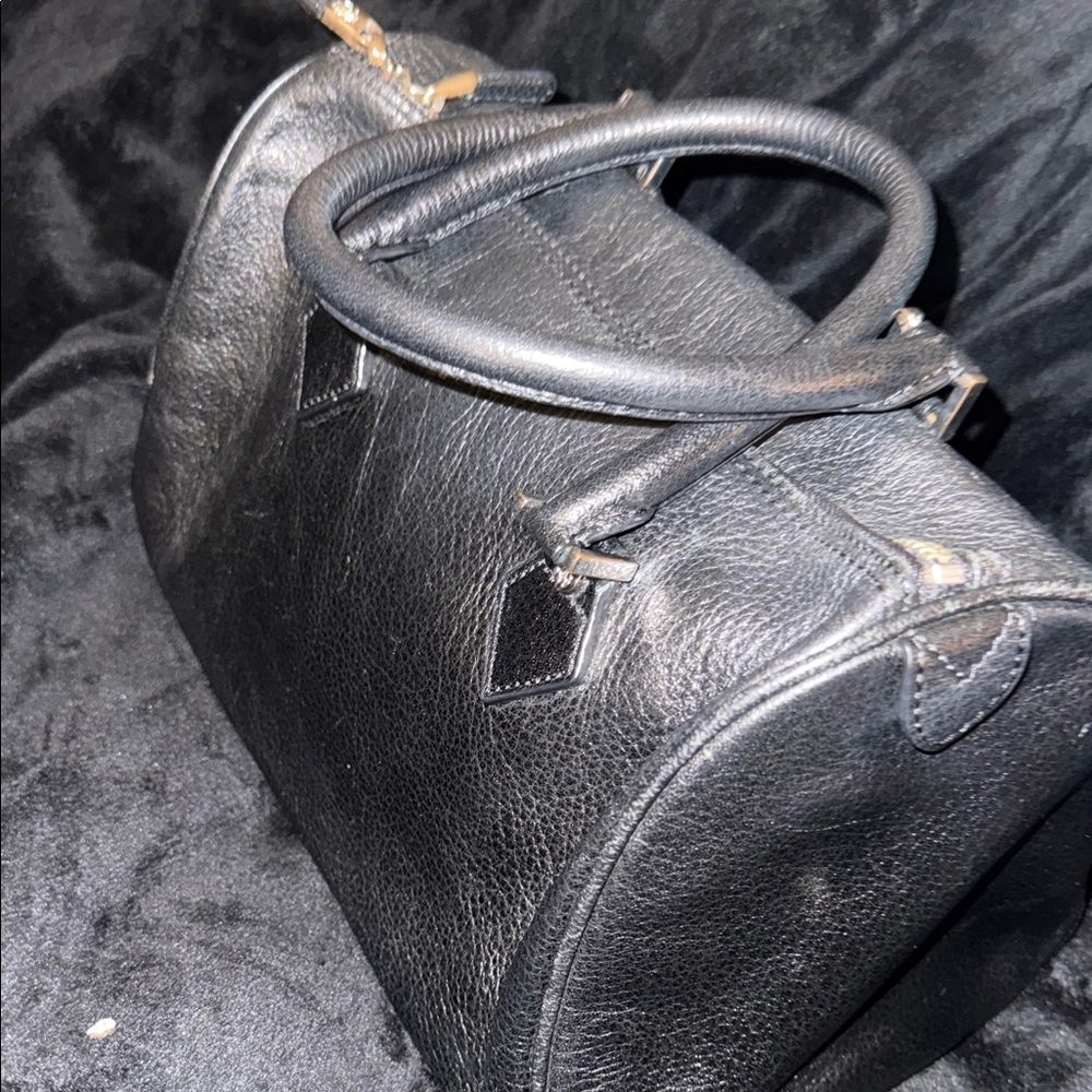Brooks Brothers Black Pebbled Leather Satchel - Picture 5 of 12